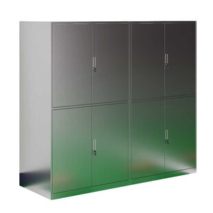 地下室车库杂物储藏柜渔具收纳柜阳台工具柜子不锈钢车位储物柜