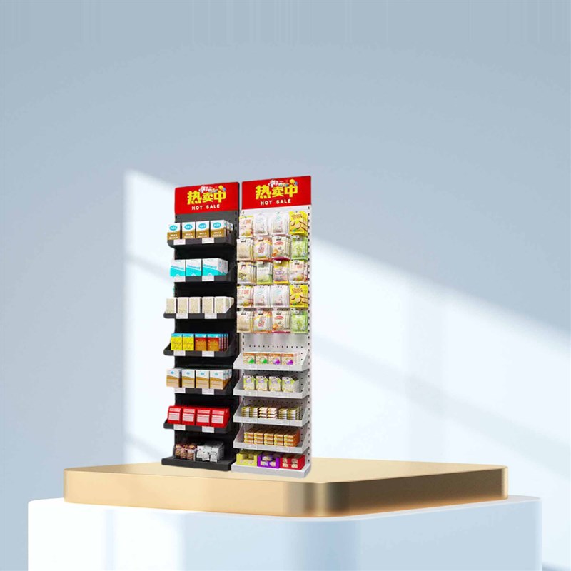超市零食货架便利店口香糖展示架多功能文具店槟榔饮料多层置物架