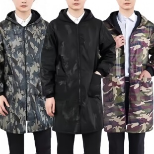 外套大码冬天耐磨防风加绒加厚罩衣男韩式大人大褂防水防护工作服