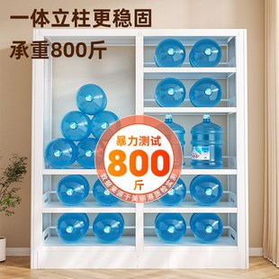 家用钢制书架图书馆落地置物架儿童书柜客厅绘本架简易铁艺储物架