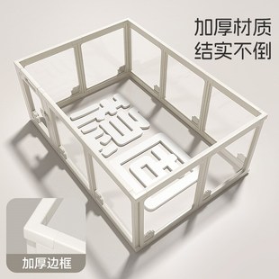 亚克力透明狗狗围栏宠物室内狗笼中小型犬栅栏小狗围挡防越狱