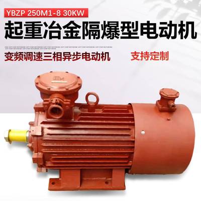 防爆电机YBZP250M1-8/0KW起重冶金隔爆型变频调速三相异步电动机