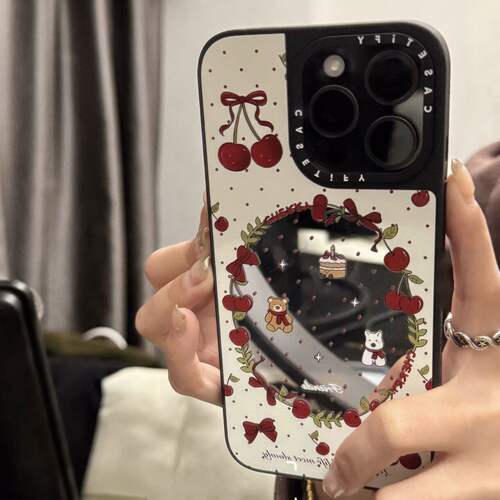 镜面可爱波点iPhone手机壳