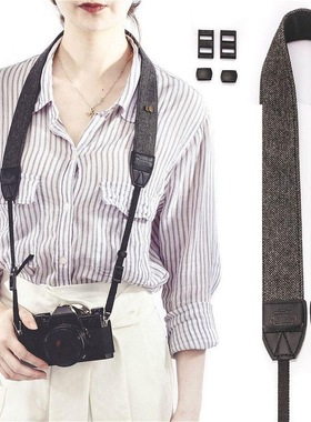 相机背带适用佳能850D R6 R8 200D微单索尼a7m4 zve10富士xm5xs20