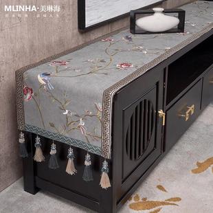 电视柜盖布桌布高级感轻奢简约客厅长方形鞋 欧式 柜布餐桌台布桌旗