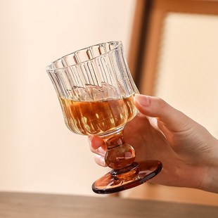 川岛屋中古酒杯高颜值高脚杯家用玻璃设计感小众红酒香槟葡萄酒杯