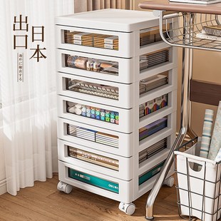 A4收纳柜办公室桌下资料文具储物箱化妆品整理盒 友耐文件柜抽屉式