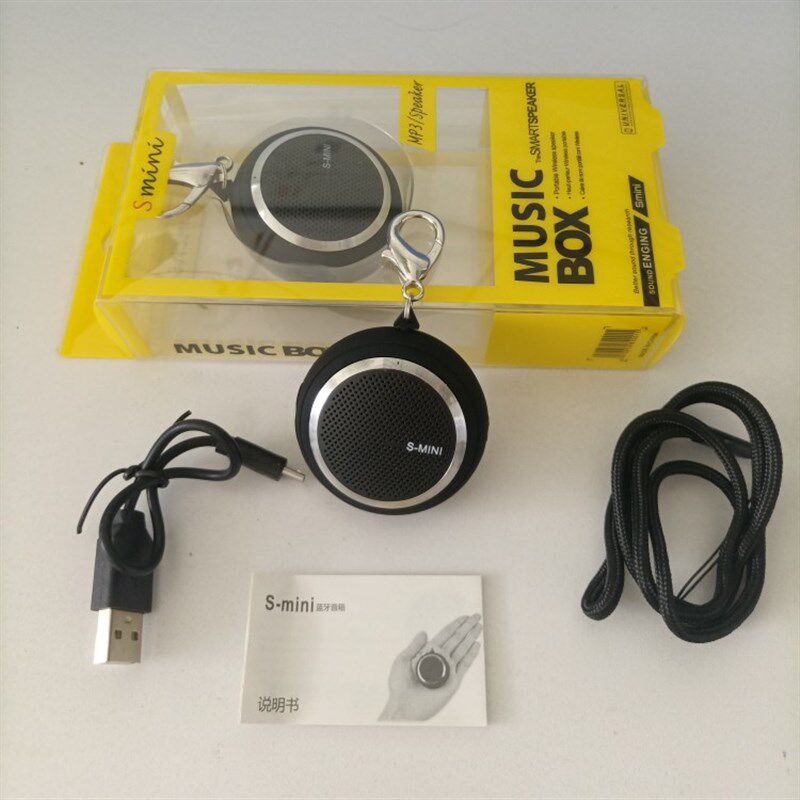 迷你蓝牙音箱创意无线插卡耳机便捷式随身听播放器口袋挂脖小音响