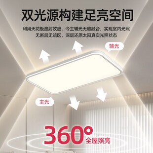 帕莎 客厅护眼吸顶灯现代极简超薄卧室护眼灯 护眼吸顶灯 2025新款
