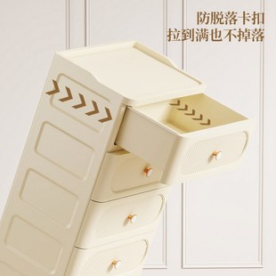 客厅卧室多层抽屉柜移动储物柜家用置物柜收纳箱 床头收纳柜抽屉式