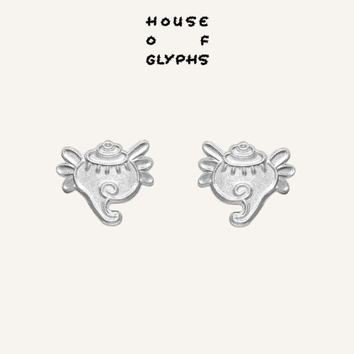 House of Glyphs符界HOG原创设计宝螺小耳钉