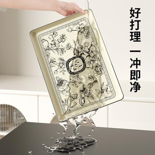 托盘家用长方形塑料客厅茶几高颜值茶盘托茶具点心水果零食收纳盘