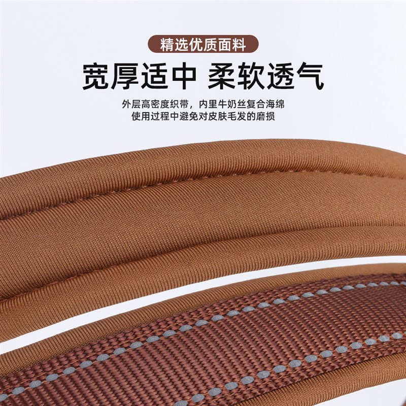 新款狗狗牵引绳背心式宠物胸背带遛狗绳中大型金毛柴犬脖套狗链子