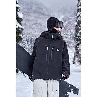 awka单板滑雪服女款男士3L专业防水加厚防寒外套2025新款滑雪上衣