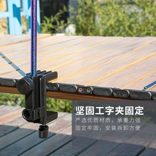 鈦途TiTo鈦合金燈桿戶外燈桿便攜露營(yíng)野餐桌面固定露營(yíng)燈氛圍燈架