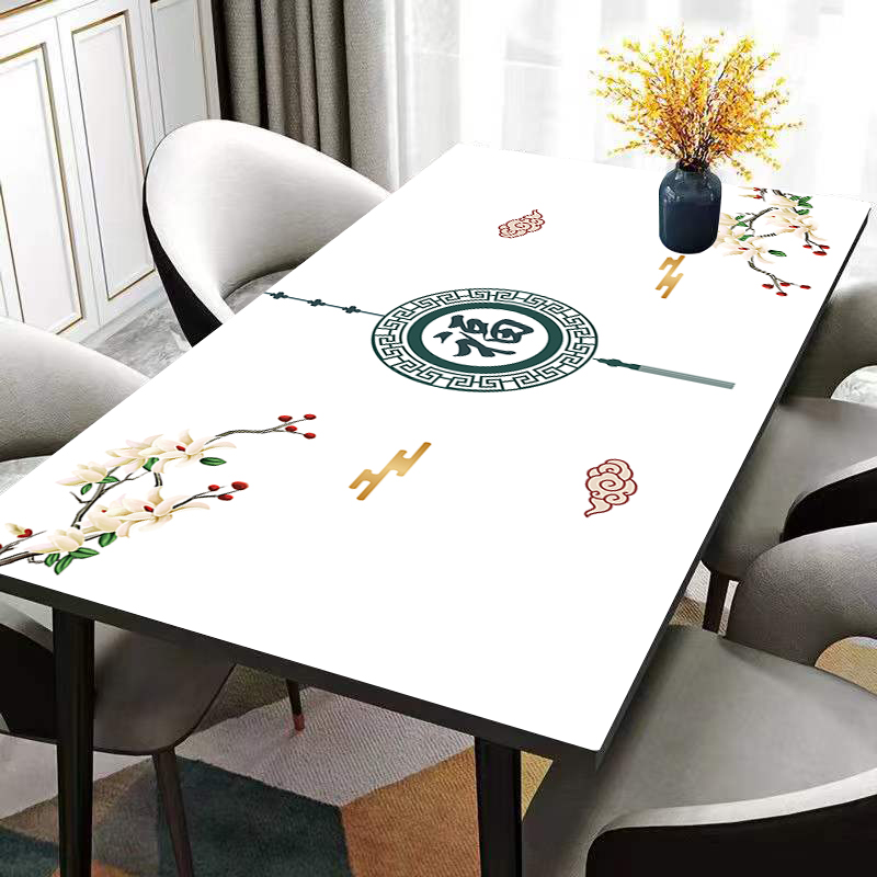 餐桌桌布防水防油皮革桌垫免洗加厚不透明耐高温长方形茶几电视