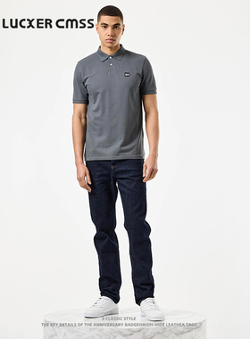 LUKER CMSS潮牌休闲百搭透气商务POLO衫