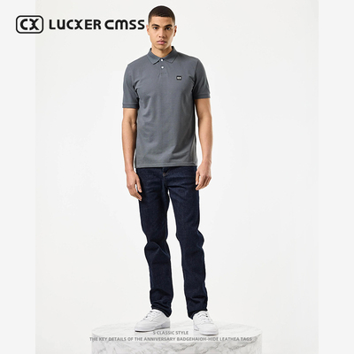 LUKER CMSS潮牌休闲百搭透气商务POLO衫