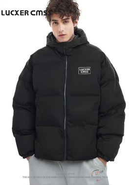 LUKER CMSSLUKER CMSS高街潮牌休闲百搭男女同款宽松羽绒服