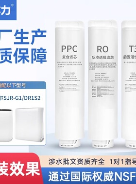 中芯力适配苏泊尔净水器SJR-G1/DR1S1/DR1S2活性炭复合反渗透滤芯