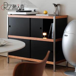 北欧实木组合柜子储物柜客厅靠墙装饰柜沙发边柜玄关柜书柜餐边柜