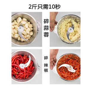 电动不锈钢家用打浆机做鱼丸肉泥肉丸搅馅碎姜打辣椒全自动商用