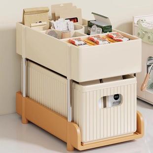 日本チュシンミ 茶包分层架零食置物架整理神器 桌面收纳盒抽屉式