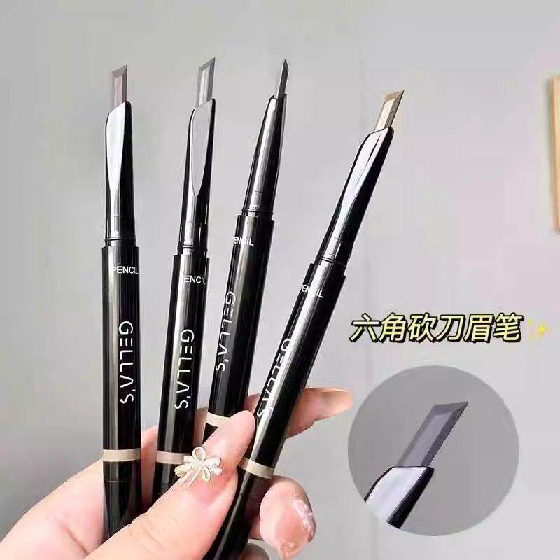 大牌眉笔女防水持久不易晕染棕色黑色化妆师专用自然根根分明