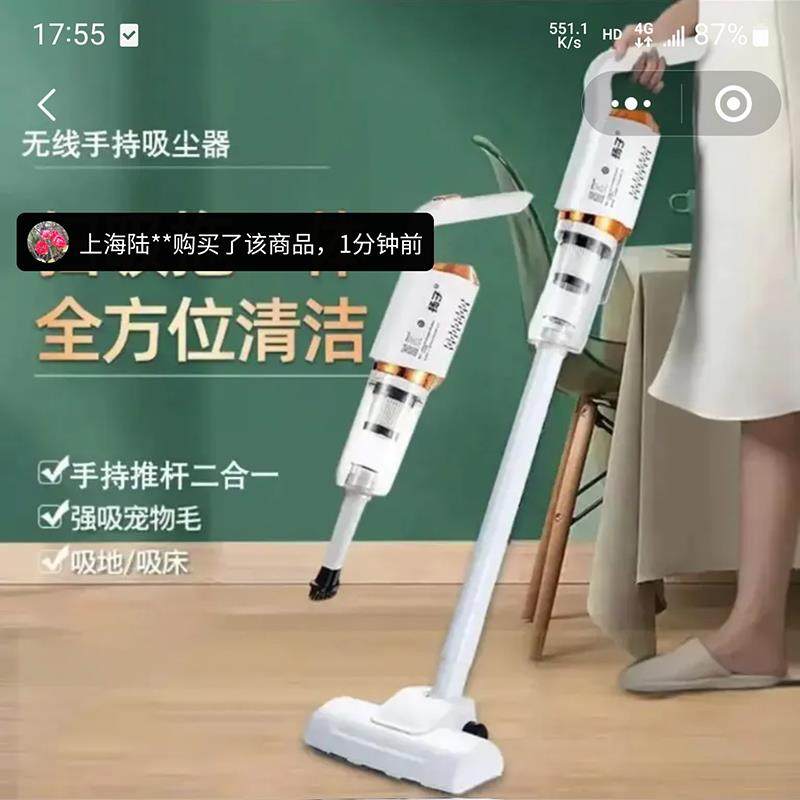 德国进口无线吸尘器扬杨子家用大吸力手持哆发宠物猫毛吸拖一体机