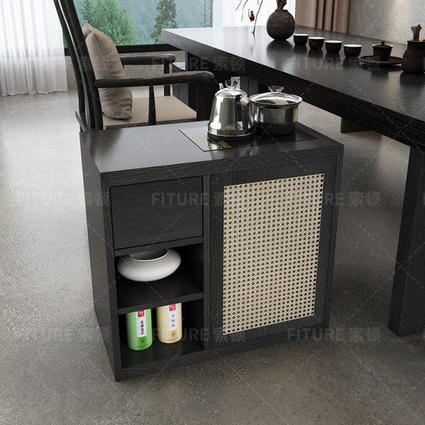 茶水柜侘寂风边几碳黑实木泡茶台白蜡木茶几烧水壶一体客厅小桌柜,住宅家具,家用茶台/茶桌,淘宝优惠券,粉丝福利购,淘宝优惠卷