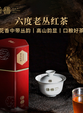 泽悟-六度系列 老丛红茶100g 武夷茶特级茶叶礼盒送礼佳品优选