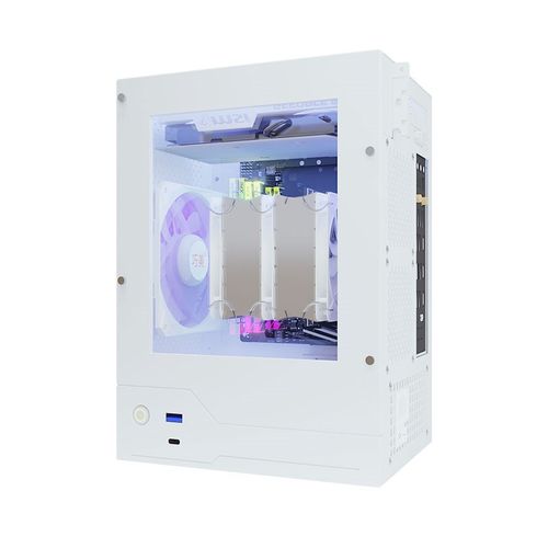 【月蚀】itx机箱迷你机箱侧透便携式直插itx机箱台式 非Rider R2