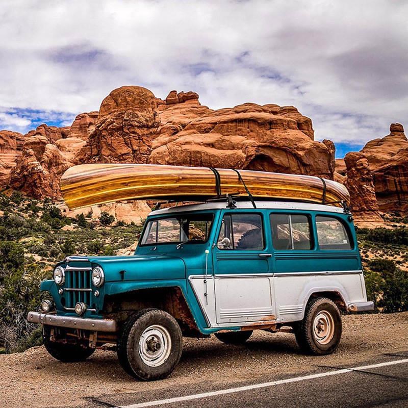 皮划艇冲浪板捆绑绳独木舟自行车绑带货物固定车顶行李架捆绑带2