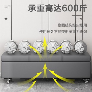凳衣物箱沙发坐人凳子小椅子箱穿换鞋 滑轮移动收纳凳储物凳换鞋 椅