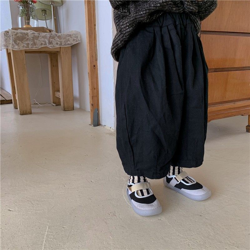 男童2021新款秋装纯色全棉灯笼裤中小童森系洋气阔腿九分裤直筒裤,童装/婴儿装/亲子装,裤子,淘宝优惠券,粉丝福利购,淘宝优惠卷