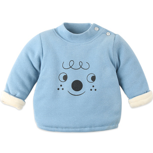 婴儿棉衣冬季加厚外穿幼儿新生内胆棉服冬装小童套头加绒宝宝棉袄