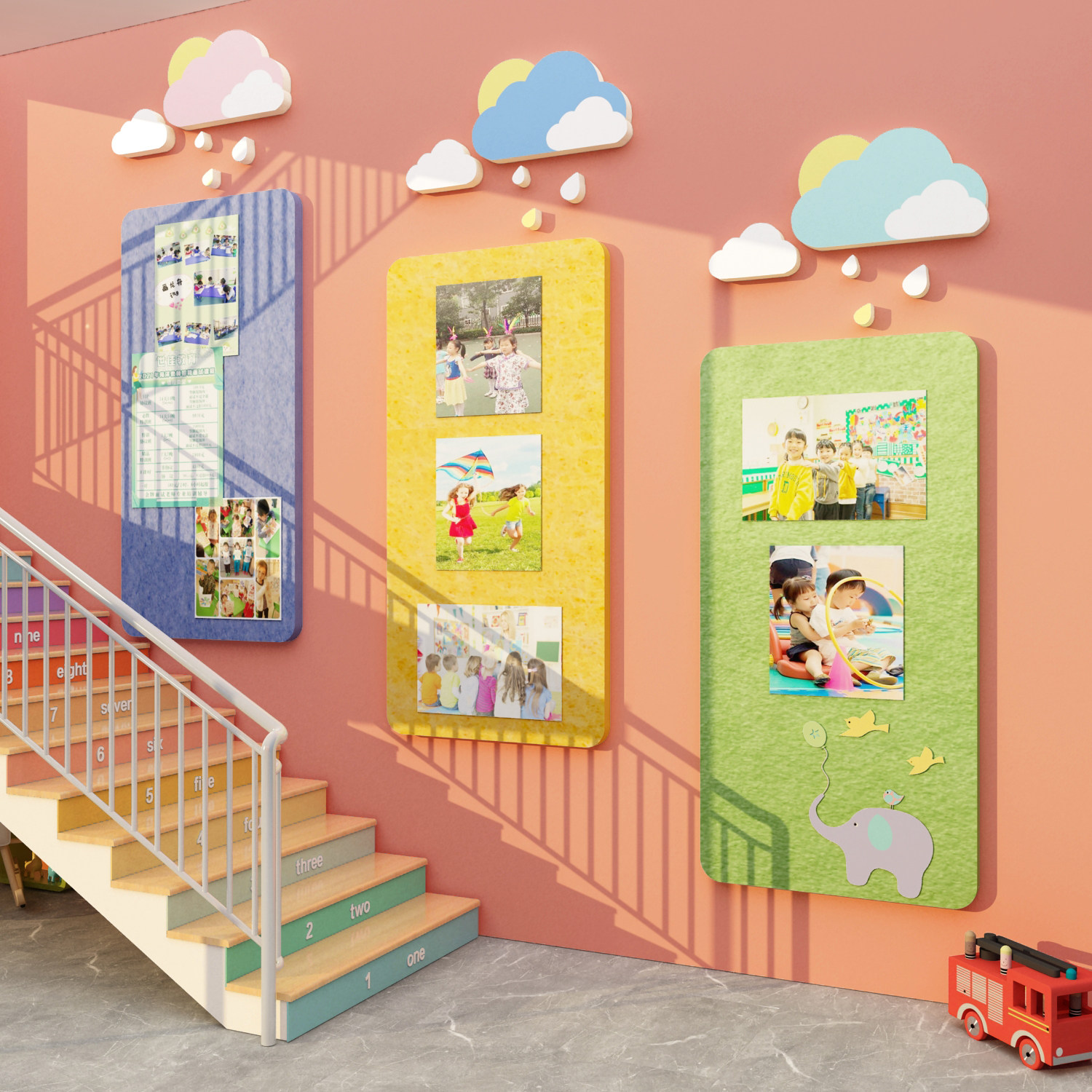 毛毡板墙贴纸楼梯走廊过道文化装饰幼儿园环创主题墙成品布置材料,家居饰品,文化墙贴,淘宝优惠券,粉丝福利购,淘宝优惠卷