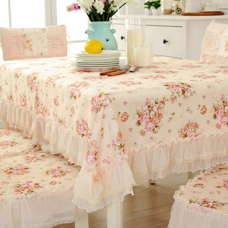 欧式蕾丝餐桌布布艺长方形田园桌布椅套椅垫套装椅子套罩家用现代,居家布艺,桌布,淘宝优惠券,粉丝福利购,淘宝优惠卷