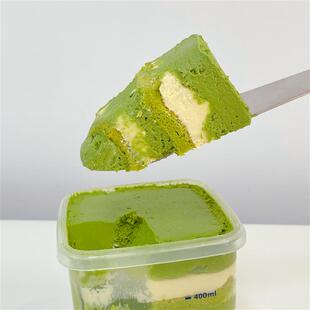 一只澜650ml抹茶茉莉乳酪罐子手作甜品奶酪芝士千层生日蛋糕点心