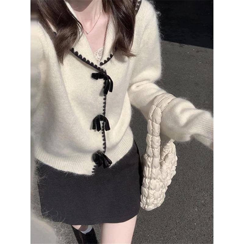 韩系搭配一整套秋冬装韩系富家千金高级感穿搭独特绝美小香风套装