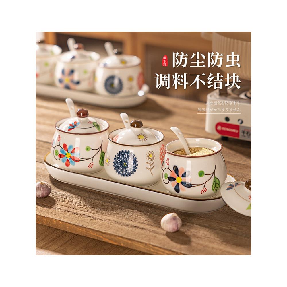 德国高端陶瓷大容量盐罐家用调料盒厨房调味罐专用耐高温调料罐