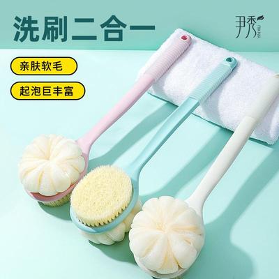 洗澡刷搓背神器长柄双面沐浴刷软毛擦后背搓泥刷子去灰搓澡沐浴球