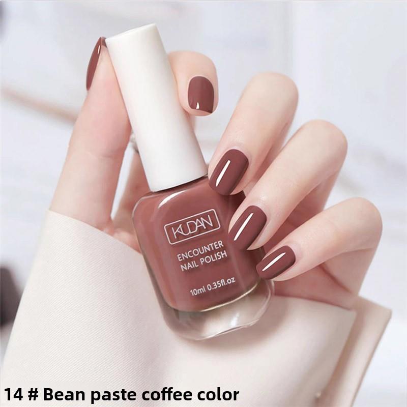 水性健康女性指甲油2025新款免焙长效快干水晶闪光银色可撕下裸色