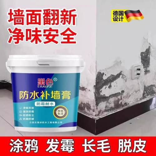 德国防水补墙膏防潮防霉白色墙面修补免漆家用腻子膏净味室内涂料