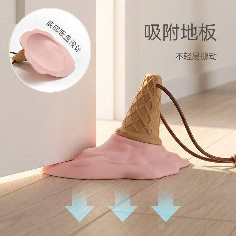创意门挡矽胶吸盘顶门器门堵器挡门墩防撞防风可爱门塞阻门器地面