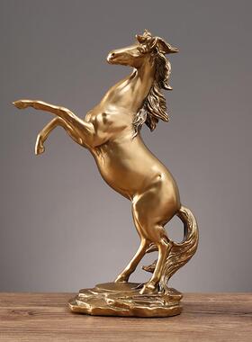 现代书柜酒柜马摆件客厅办公室书架马到成功装饰新中式书房小摆设