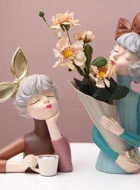 网红可爱泡泡女孩摆件电视柜酒柜摆设新房乔迁新居礼物家居装饰品