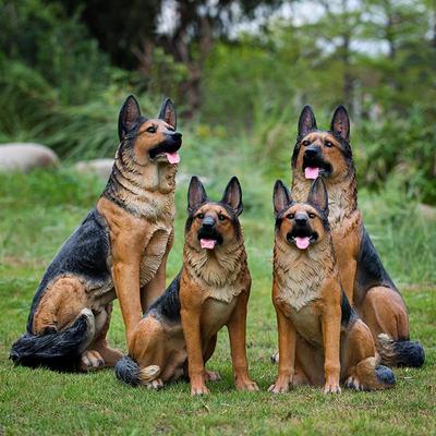 狗摆件庭院仿真德牧模型客厅招财入户看家狗落地玻璃钢狼狗装饰品