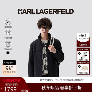 老佛爷男装 新品 潮牌 LAGERFELD棉质行政休闲棉衣外套2025秋季 KARL