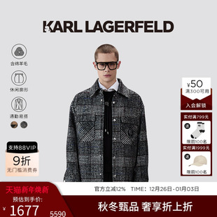 休闲夹克老佛爷男装 新款 LAGERFELD卡尔拉格斐2024冬季 KARL